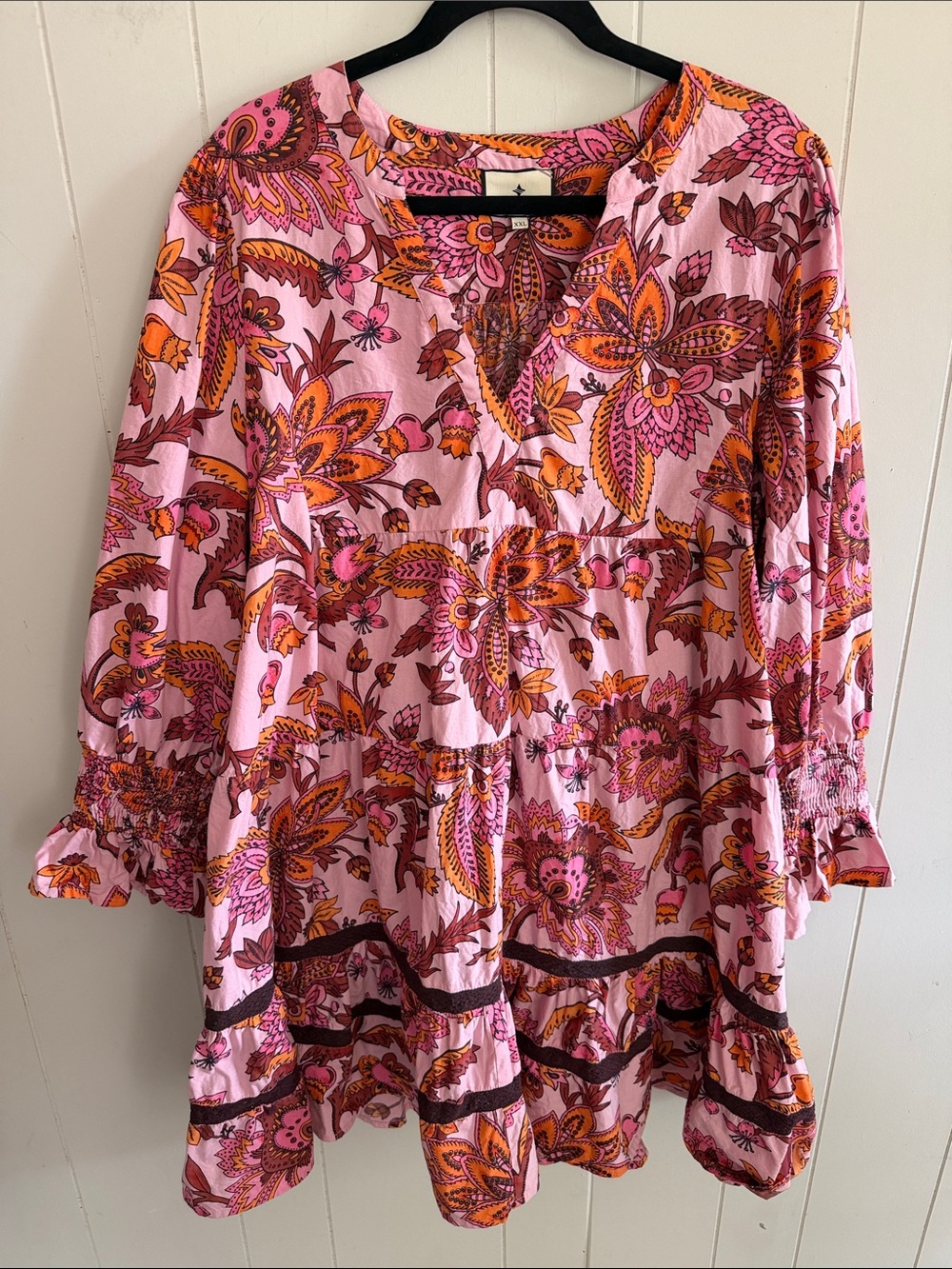 Tuckernuck Sunset Chintz Kenzo Cover Up Dress Paisley XXL Boho Resort Dopamine